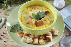 Суп из плавленого сыра