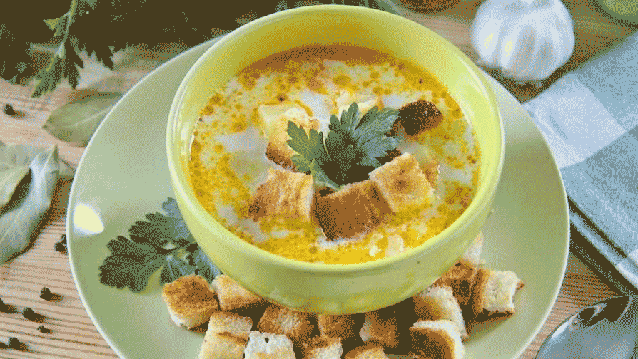 Суп из плавленого сыра