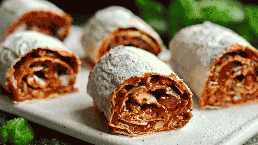 Ореховый десерт в лаваше