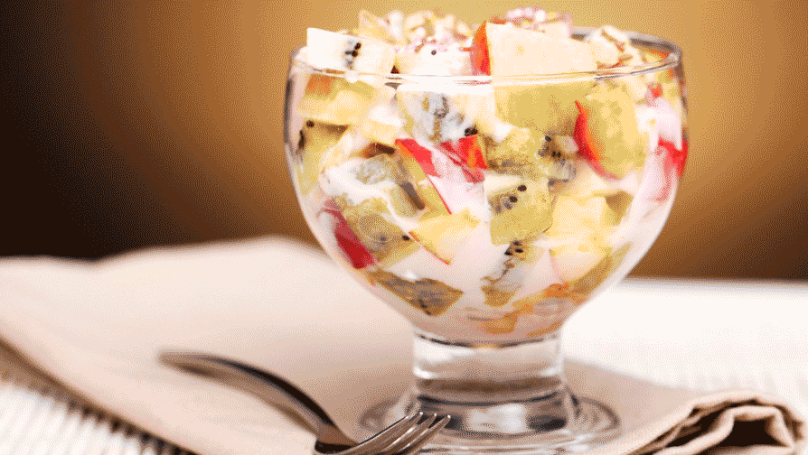 Фруктовый салат с йогуртом, пошаговый рецепт с фото на ккал